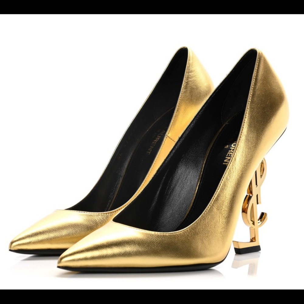 Yves Saint Laurent Gold Opyum Women’s Pumps